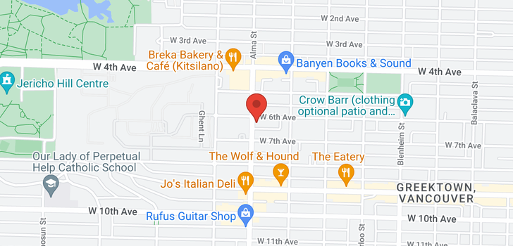map of 3666 W 6TH AVENUE